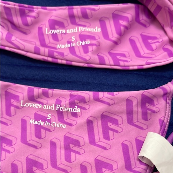 Lovers + Friends Pink Logo Bikini Set - Picture 2 of 4